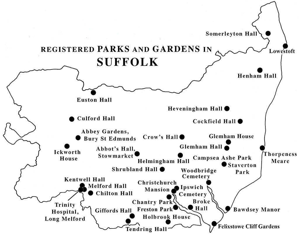 Suffolk Registered Parks and Gardens 2025